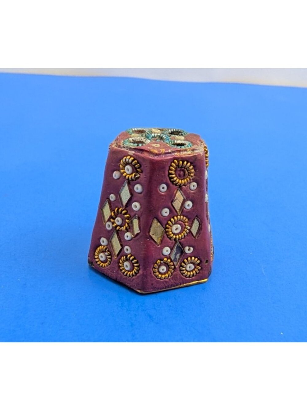 Vintage Art Deco Style Geometric Resin Incense Holder Made in India